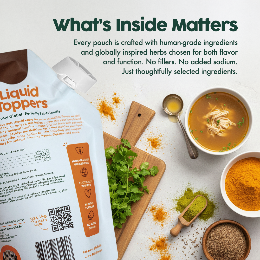 Pet Relish™ Indian Flavor – Liquid Dog Food Topper
