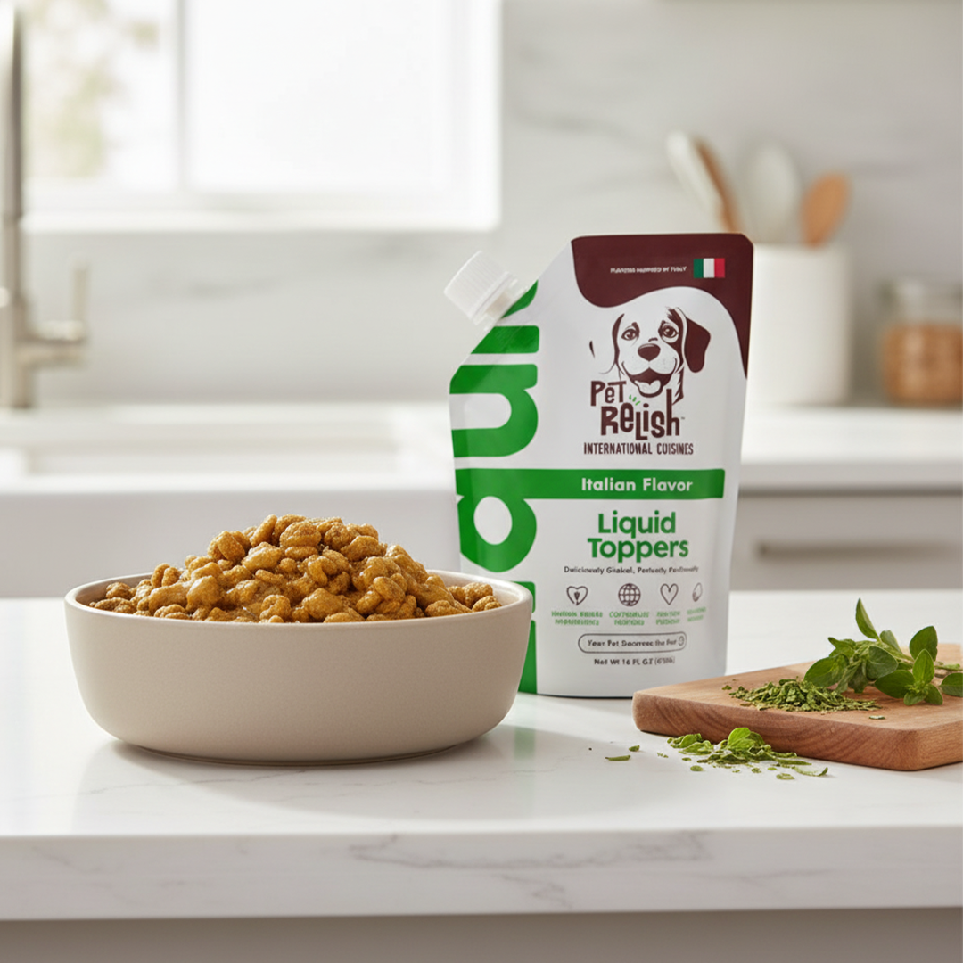 Pet Relish™ Italian Flavor – Liquid Dog Food Topper